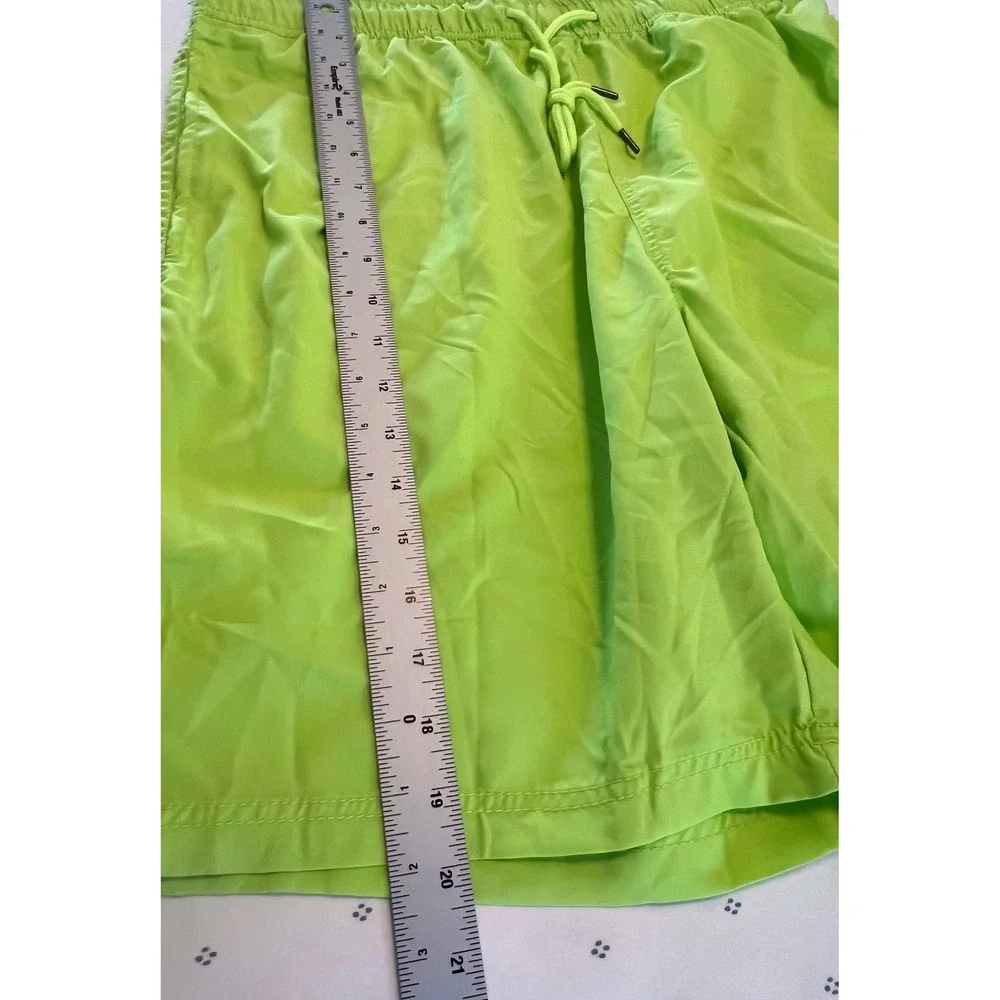 SMONTY Swim Trunks XL LIME GREEN Drawstring Quick Dry UV Protection Beach Shorts